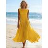 European and American Vacation Elegant Party Vacation Elegant Chiffon Dress New