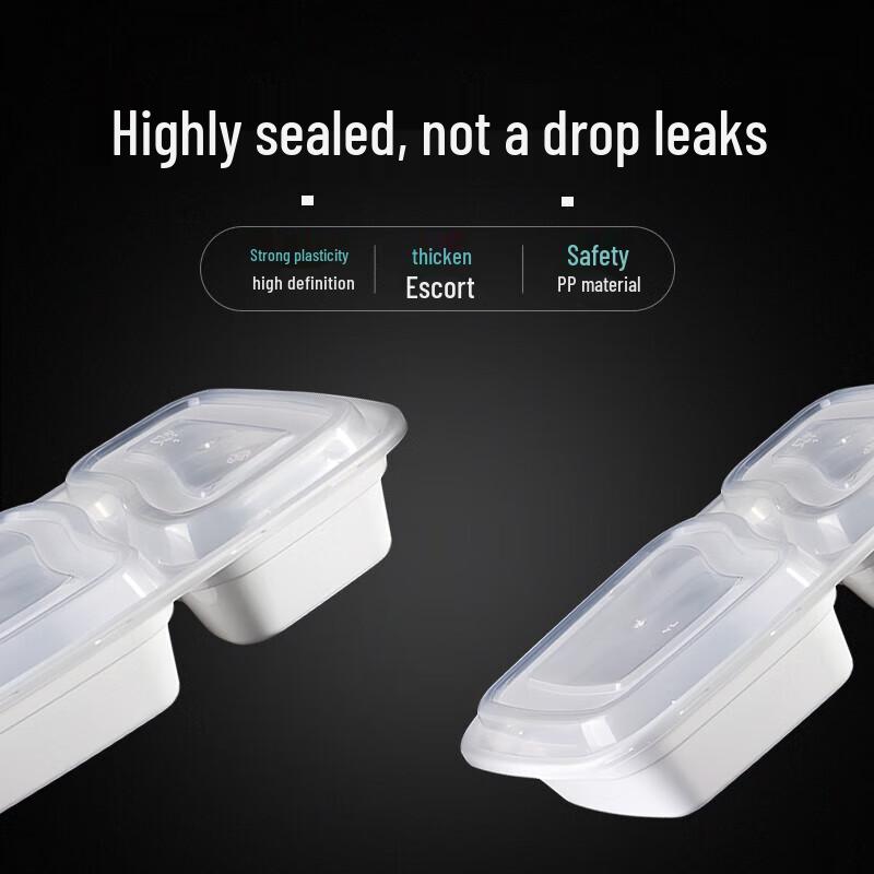 2-Compartment Disposable Meal Prep Containers