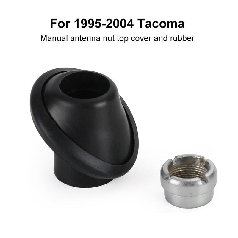 Antenna Base Bezel and Nut Kit for Toyota Tacoma 1995-2004 Manual Radio Aerial Mount Rubber Grommet Repair Replacement Part 86396-04010