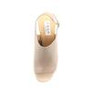 Himiko Chunky Heel Covered Sandals/643203 Beige 220