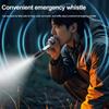 Mini Portable LED Flashlight Key Torch Camping Light Outdoor Waterproof Ultralight Fishing Hiking Emergency Lamp With Whistle