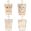Alluring Halloween Wooden Lanterns With Creepy Ghost And Demon Designs For Holiday Atmosphere