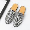 Fashion Stylish Personality Men's Muller Shoes Loafers Classic Casual Leather Shoes Comfort Slip-on Slippers Street Style Male Half Drag