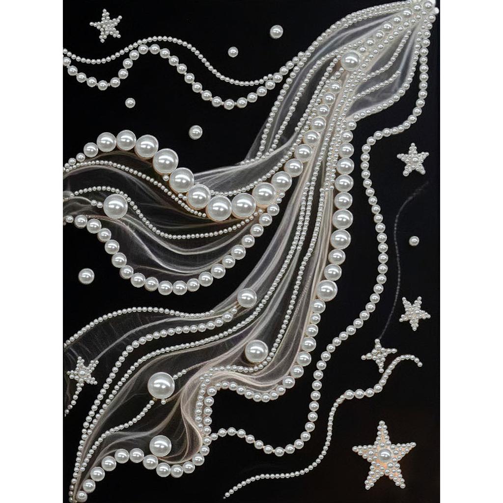 DIY Pearl Gem Art Diamond Painting Kits for Adults Home Decor Diamond Painting Gem Art With Frame 30x40cm