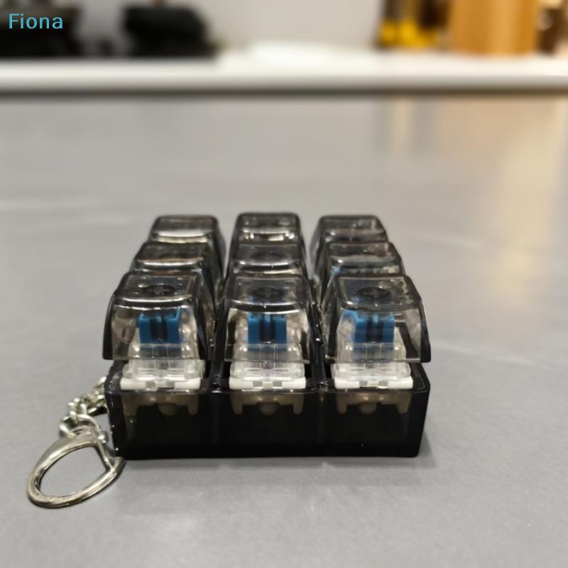 9 Key Mechanical Keyboard Keycap Fidget Toys Keychain Stress Relief Fingertip Gadget Decompression Fidget Toy