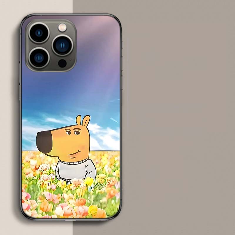 כיסוי טלפון מם 'בחור רגוע' לאייפון 17 אייר 15 פרו 14 פלוס 16 פרו מקס 17E 16E 12 13 מיני 11 כיסוי פונדס חמוד