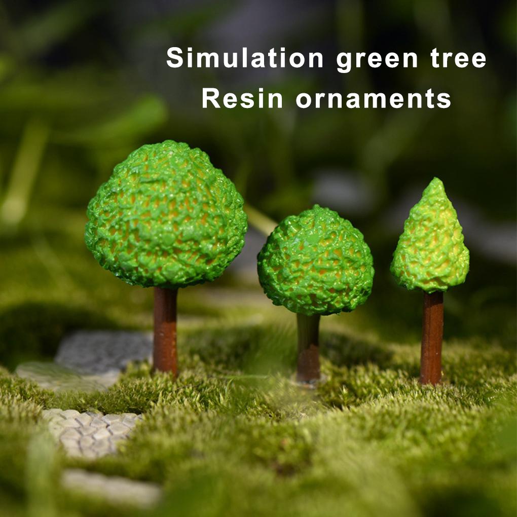 Moss Micro Landscape Waterproof Green Lawn Base Room Decor Reusable Mossy Hills Trees Mini Tree Decoration for Desktop Offices