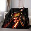 1pc Flash Superhero Blanket Lightweight Flannel Throw For Sofa, Bed, Travel, Livingroom, Office, Couch, Chair, And Bed