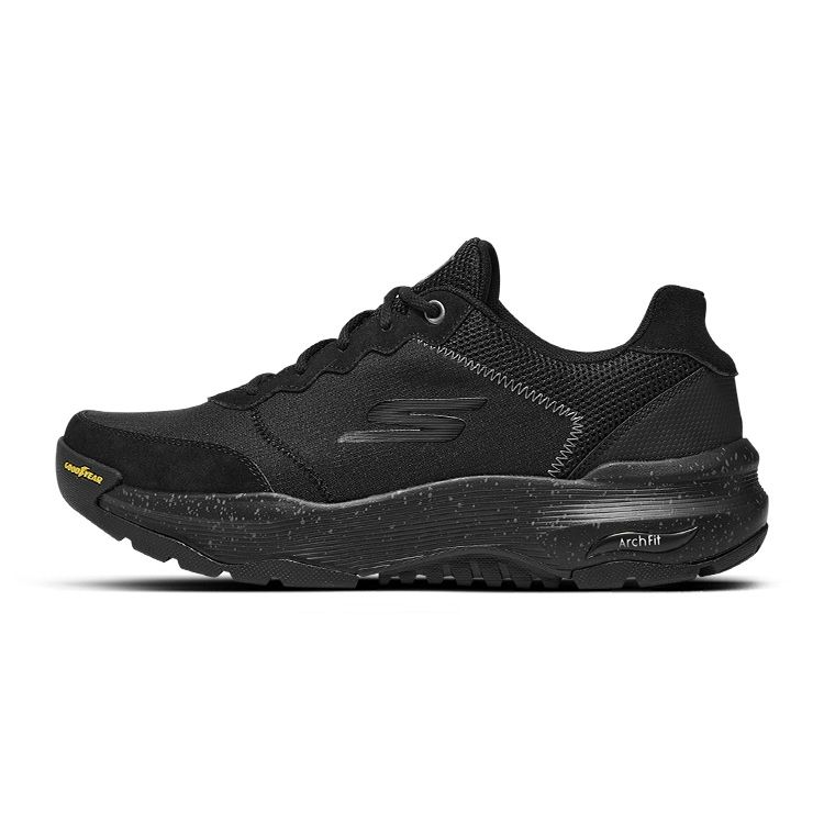 Skechers Go Walk Arch Fit Fabric Comfortable Versatile Soft Sole Durable Low Top Casual Shoes Men sneaker Black 216463C-BBK 43.5