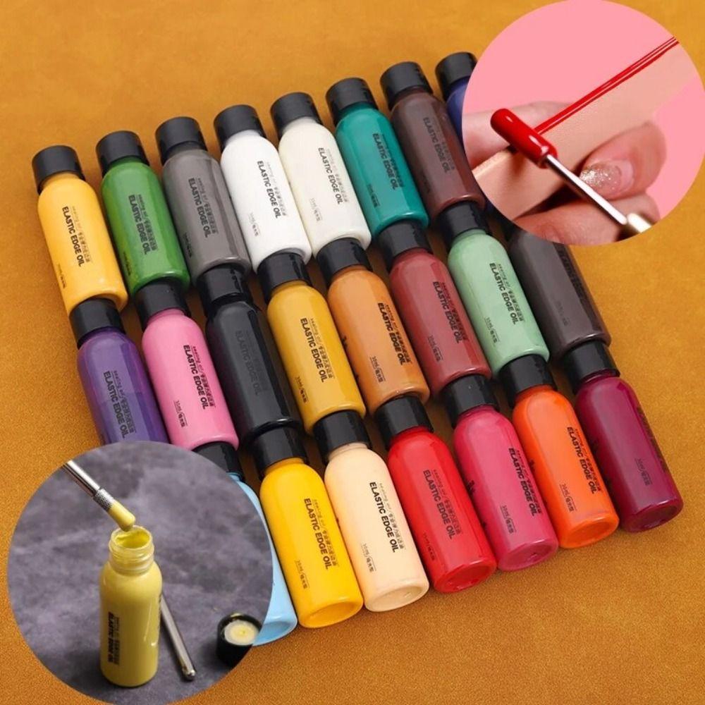 30ml Leather Edge Paint Oil Dye Dressing Leather Shoe Edges Pigment  Shoes Boots