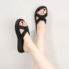 Daily Casual Cross-word Slippers Women's High-value Summer Out New Fashionable Versatile Soft-bottomed Cool Slippers