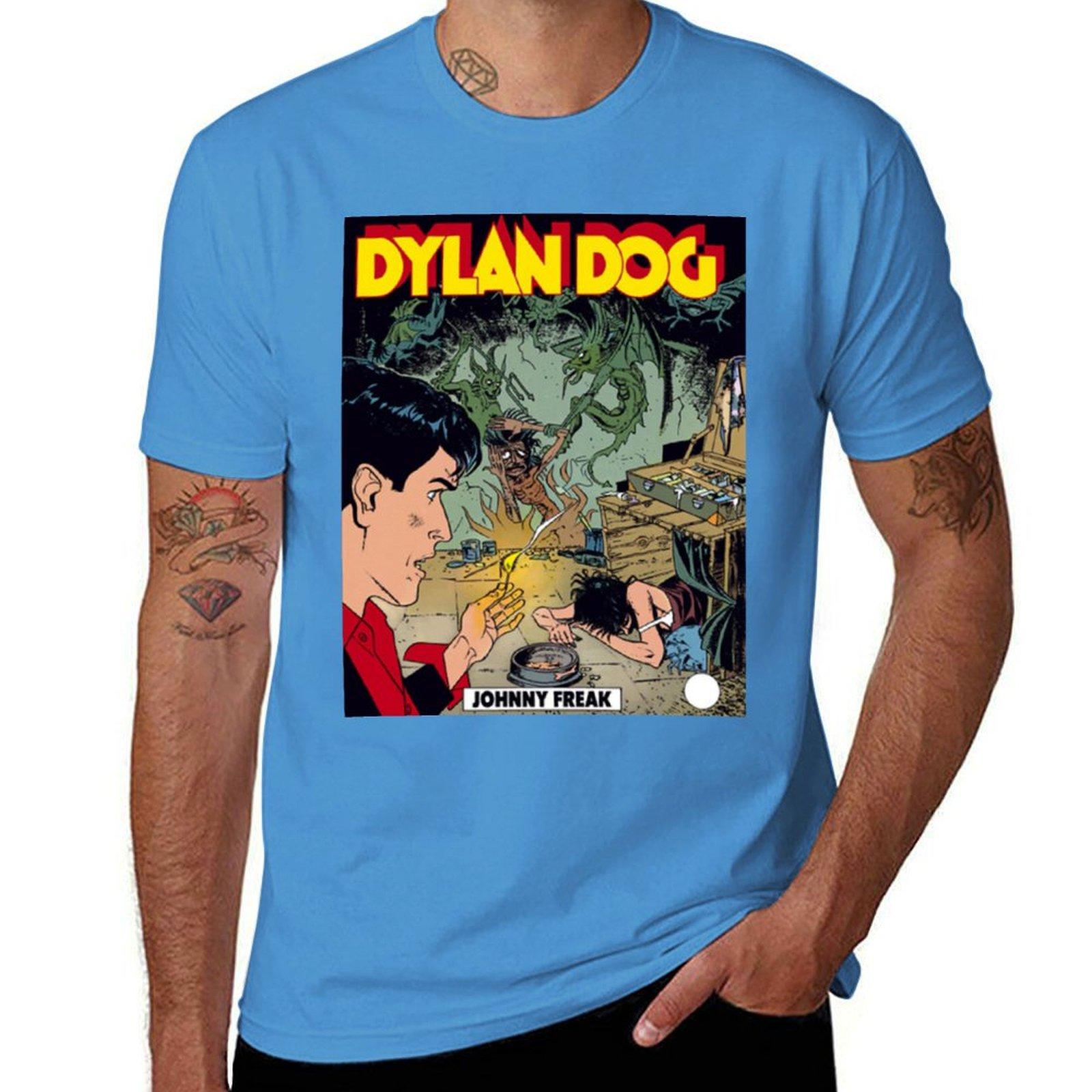 DYLAN DOG Tshirt summer clothes sublime blacks heavyweights men clothing S