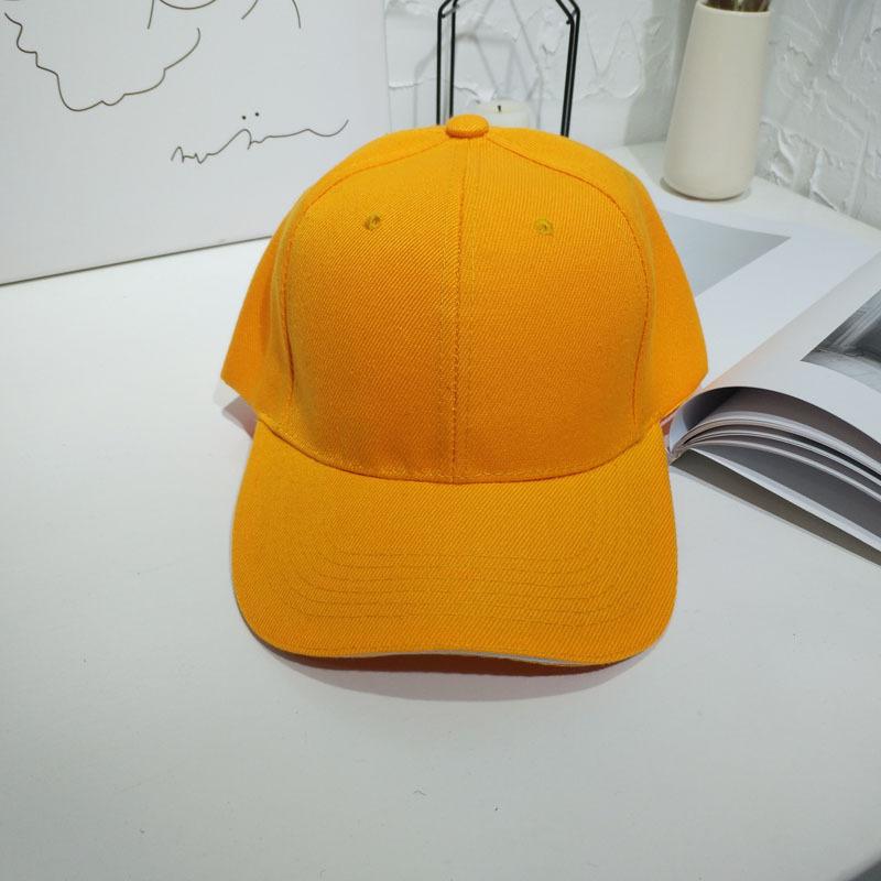 Hipster men and women versatile solid color baseball hat summer street black pink student sunshade cap couple
