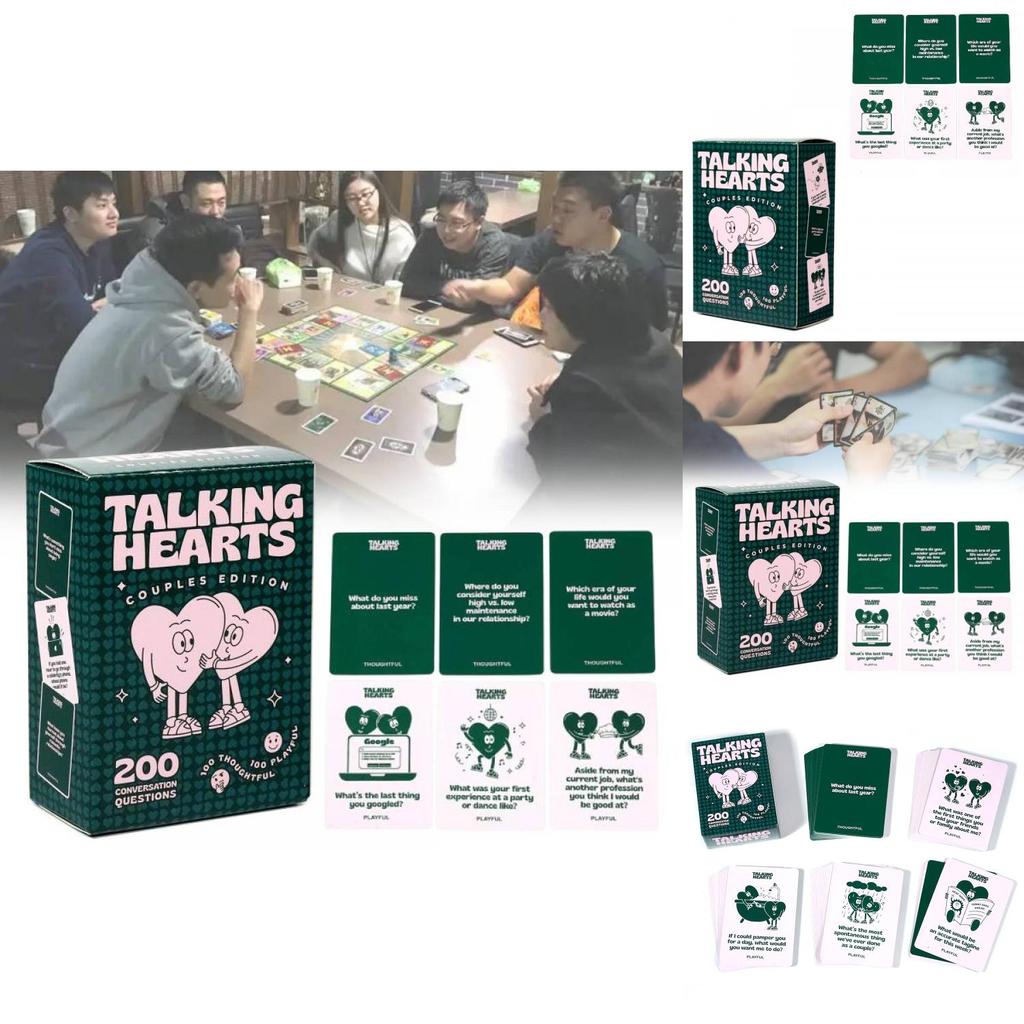 Engaging English Version Talking Hearts Strategy Card Game For Social Gatherings And Family Fun