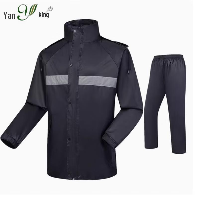 Yan Wang YW-882 Split-Type Double-Layer Reflective Rain Suit XL