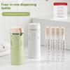 Set di 4 Bottiglie Dispenser da Viaggio Portatili 4 in 1 a Prova di Perdita Contenitori Vuoti Ricaricabili per Shampoo Profumo Palestra Breve Viaggio