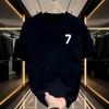 Cross-Border Exclusive Supply Of Good Goods 100% Cotton Trendy Versatile Men'S Crew Neck T-Shirt Trendy Brand Printed Short-Sleeved T-Shirt