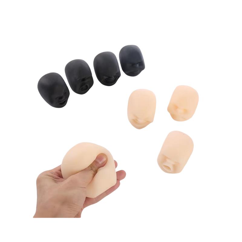 Creative Spoof Rubber Squeeze Face Emotion Party Gift Relaxation Stress Anti Stress Ball Stress Decompression Student Face Doll