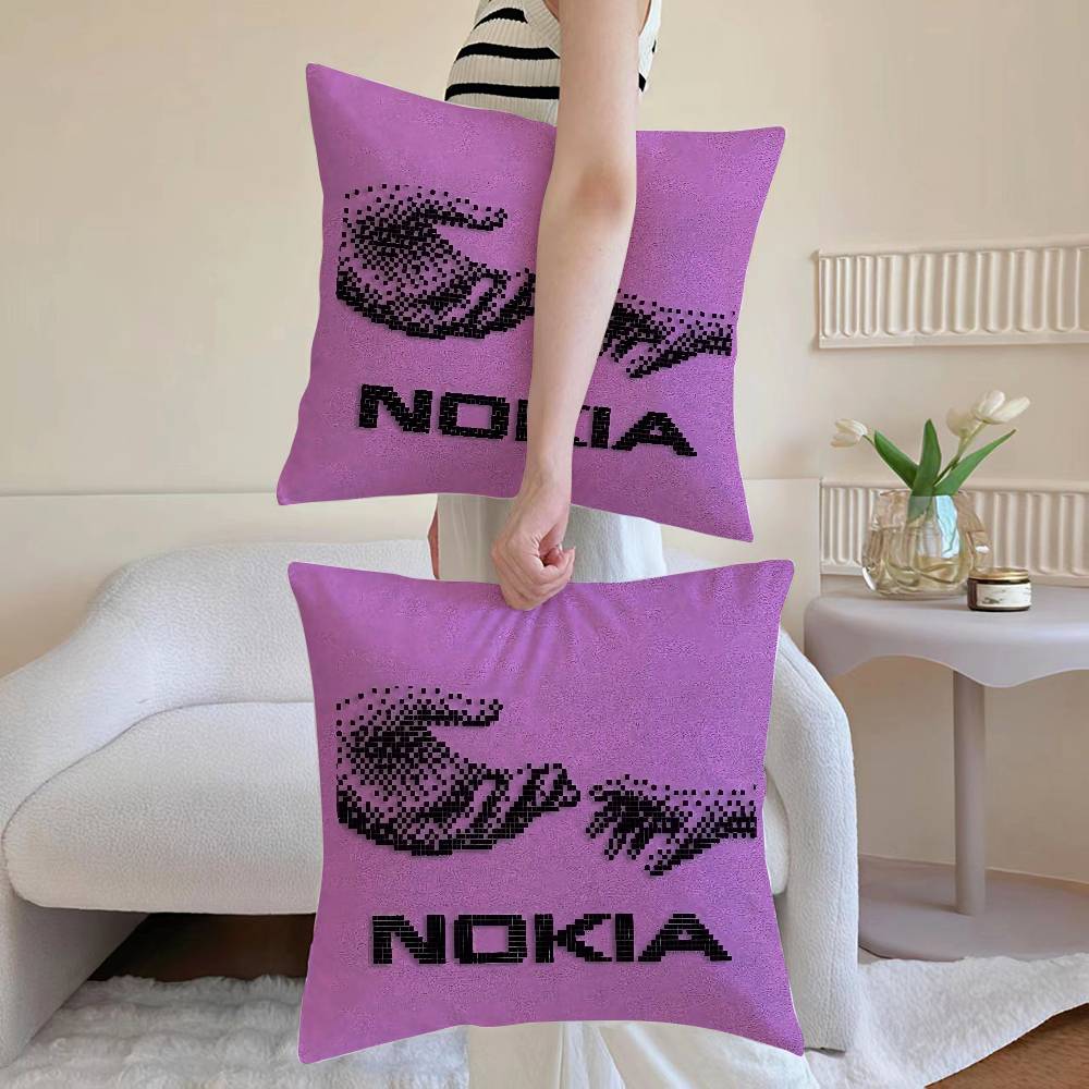 Cool N-Nokia Pillow Case Sofa and Living Room Decorative Cushion Covers Dust-proof and Mite-proof Invisible Zipper