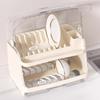 Kitchen Dish Drying and Storage Cabinet with Lid