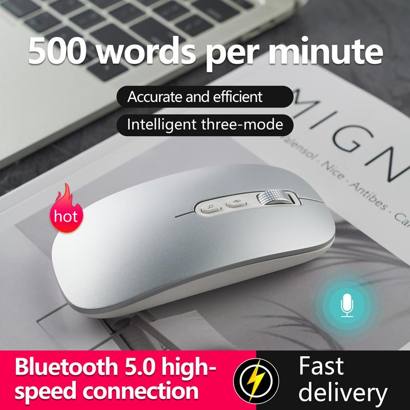 JOMAA-Wireless AI Mouse, 2.4G, Bluetooth, Voice Recording, Artificial Intelligence, 1600DPI, USB, Speech Recognition, Search