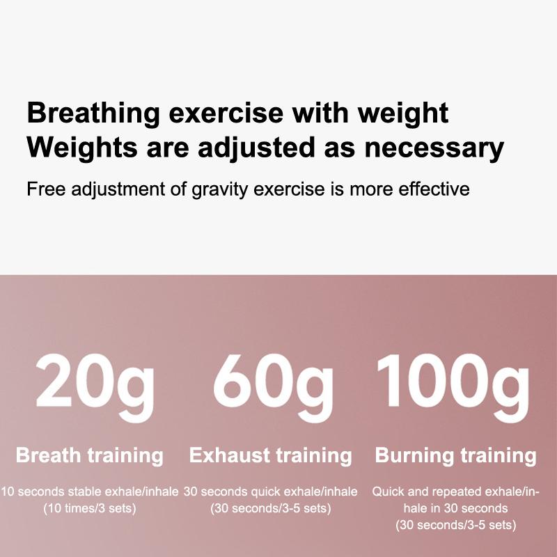 Regulowany Trener Hantli do Oddychania Przeponowego dla Siły Tułowia, Tonowania Twarzy, Ekspander Pojemności Płuc