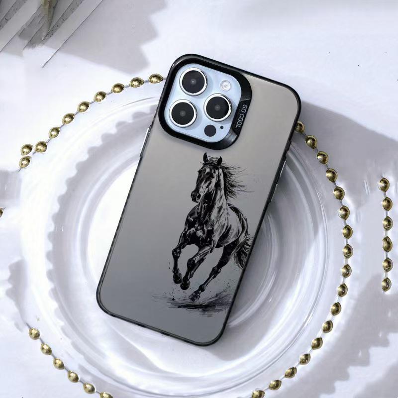 Silver Horse Style Protective Case for Apple 17/15 Pro Max and 13/11 Pro Max