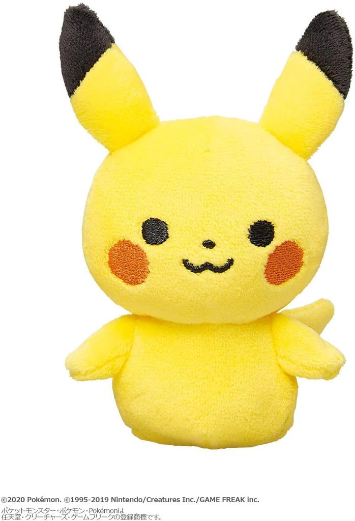 Toy Royal Monpoke My Milk Pikachu Stuffed Pokemon Baby Rattle Stands On Its Own (fabric/fluffy Toy) (hand Washable)