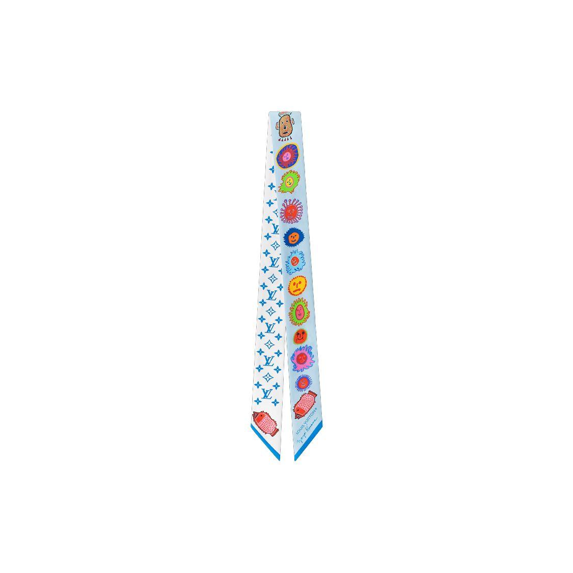 

Louis Vuitton Yayoi Kusama Collaboration Series Faces Headband Women accessories Blue White M78313 Box