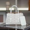 Leather Women's Handbag Tote Bag French Hollow Carved 25 Hand Crossbody Lazy Style Vegetable Basket