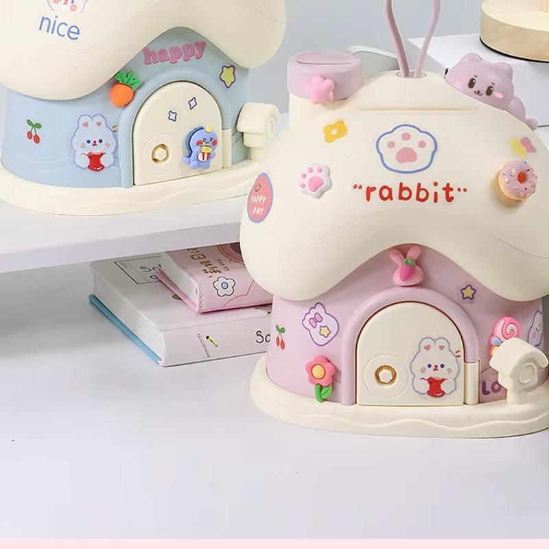Mushroom House Savings Bank High Beauty Small House Creative Access Unbreakable Large Capacity Piggy Bank Diy Desktop Decoration