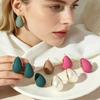 Fashion Thick Teardrop Drop Earrings, Gradient Waterdrop Chunky Dome Earrings Elegant Jewelry Gifts for Women