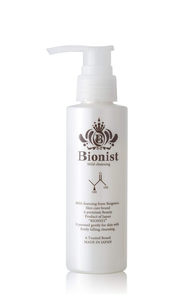 Bionist Mild Cleansing Gel for Open Pores and Makeup Lactic Acid Made in Use Blackheads, Remover, Skin-Beautifying Bacteria, Bacteria, Japan, 100mL,