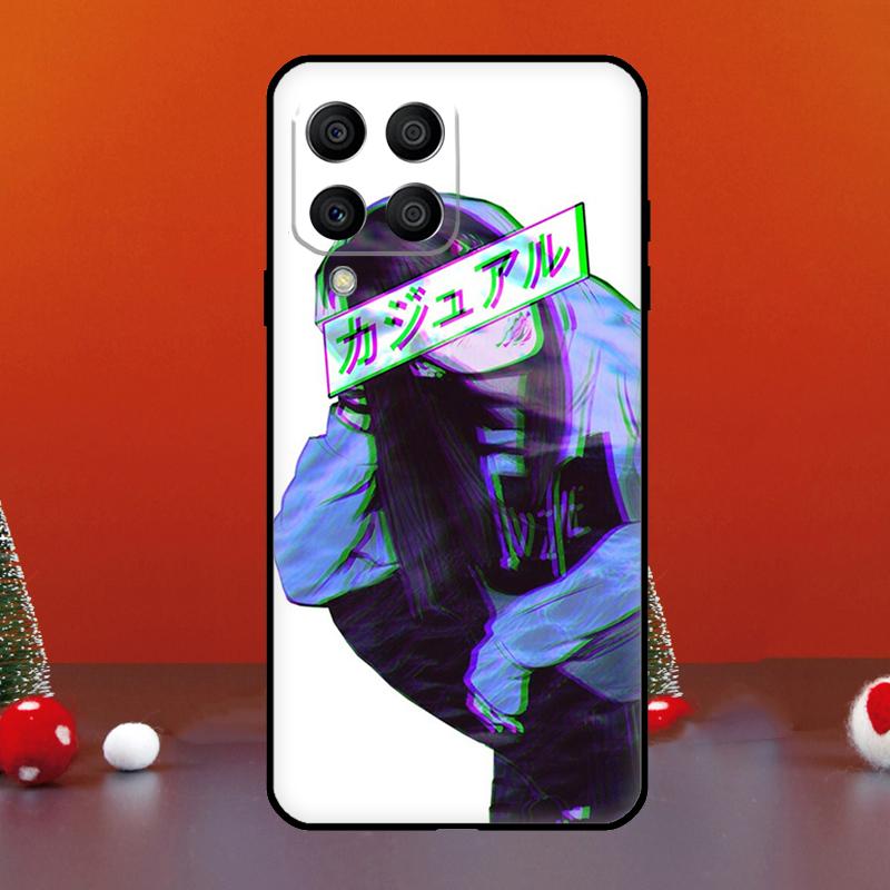 Sad Anime Aesthetic Senpai For Samsung Galaxy M52 M32 M12 M11 M21 M31 M13 M33 M35 M53 M55 M15 M14 M34 M54 M06 M16 Case