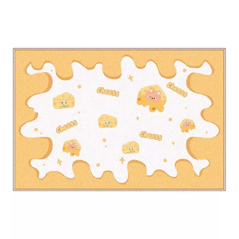 INS Style Living Room Carpet, Cute Sofa & Coffee Table Mat, Plush Bedroom Bedside Rug, Thickened Home Use Carpet