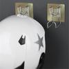 New 3PCS Thickened Stainless Steel Motorcycle Helmet Holder Hook Wall Mount Hanger