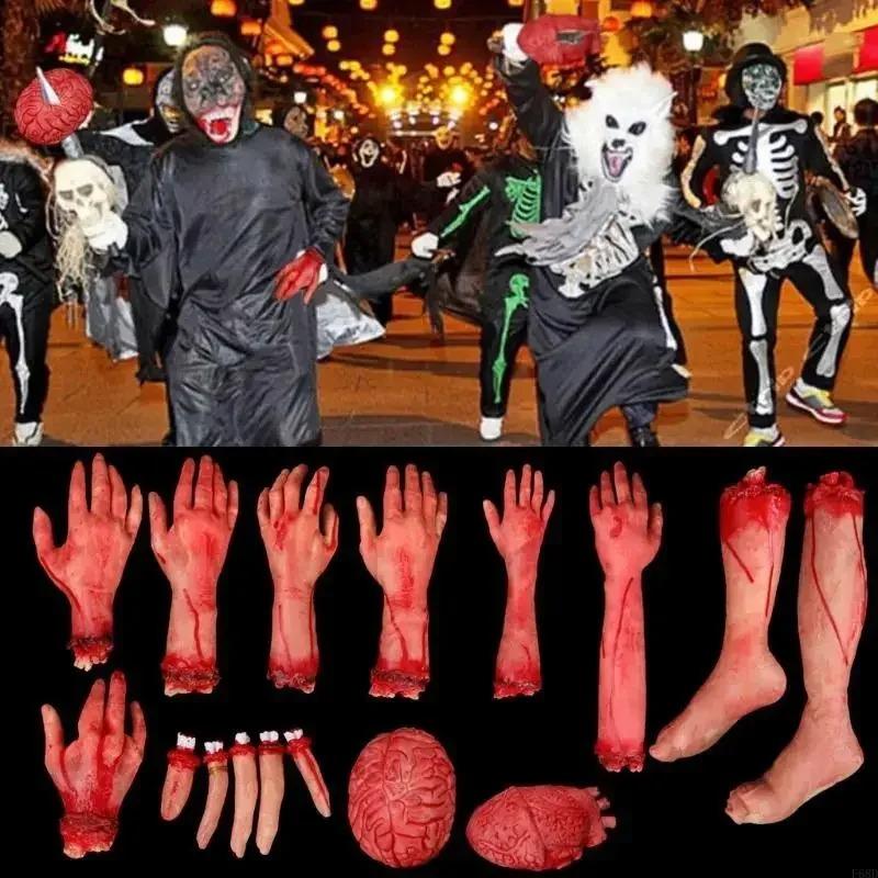 Halloween Simulation  Fake Human Limbs Ornaments Horror Props for Haunted House Party Scary Props Halloween Decoration
