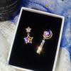 S925 Silver Needle Full-Diamond  Asymmetric Earrings for Women Exquisite Ear Drops Jewelry