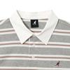 Kangol MulTi STripe Rugby T shirT Melange Grey 2818