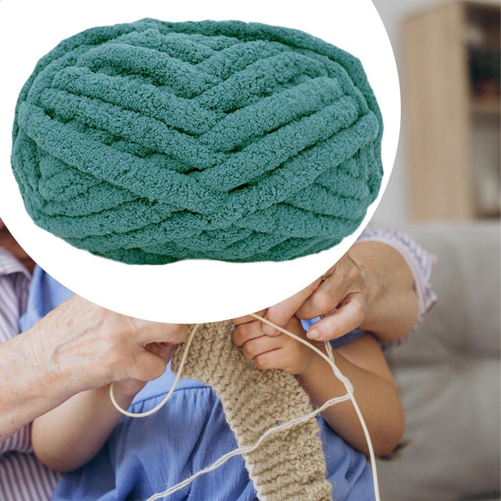 Filato di lana spesso Jumbo lavorato a mano all'uncinetto Peso voluminoso per cappelli artigianali