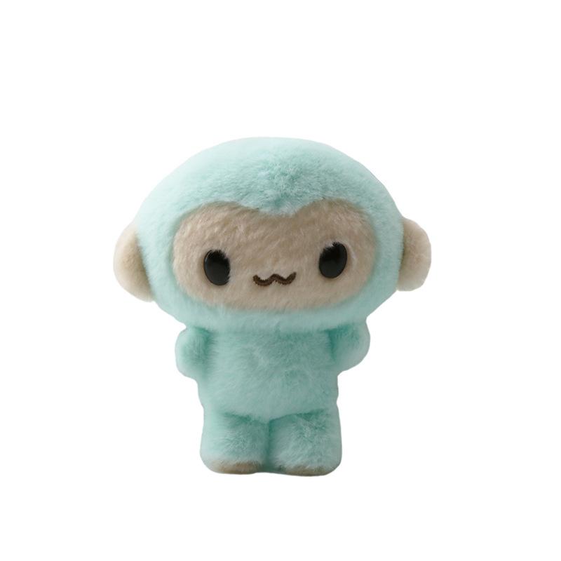 Funny Banana Monkey Plush Toy Keychain Cute Backpack Pendant Adorable Stuffed Animal Gift