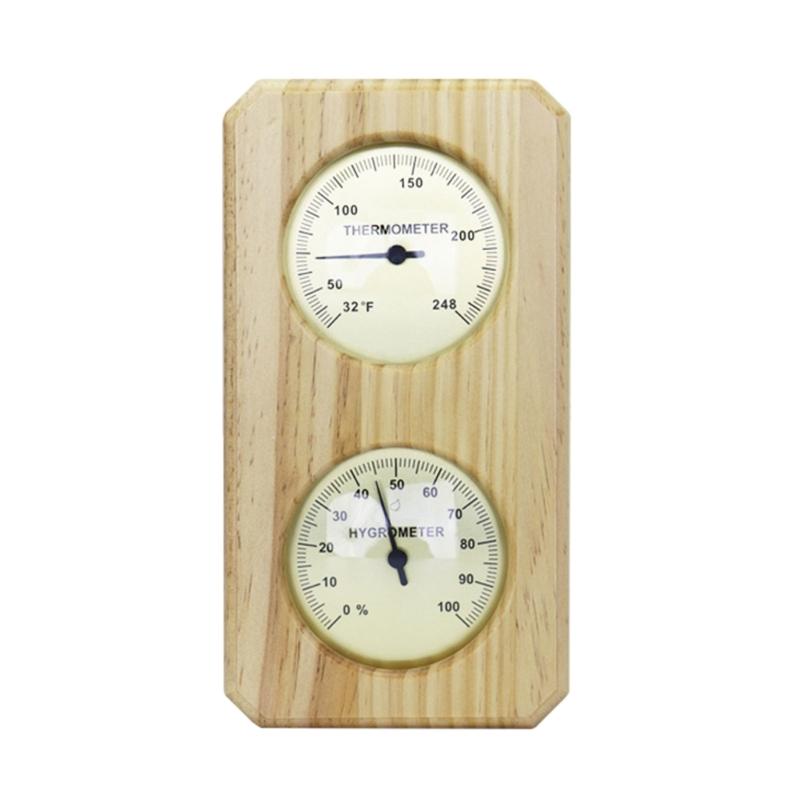 Wall Mounted Temperature Humidity Measurement Meter for Sauna Room Steam Room Thermometer Hygrometer Accurate Display