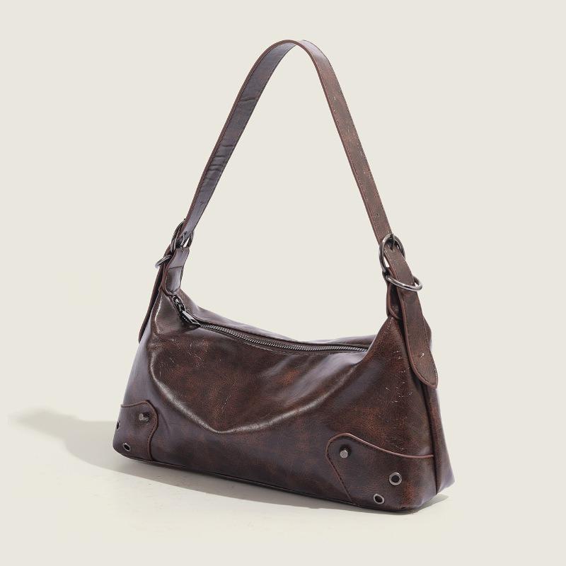 Niche Design New Women's Bags, Autumn and Winter Maillard Armpit Bags, Foreign-style Versatile Single Shoulder Messenger Bags for Women