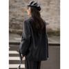 Women's Double-Faced Wool Notched Lapel Coat
