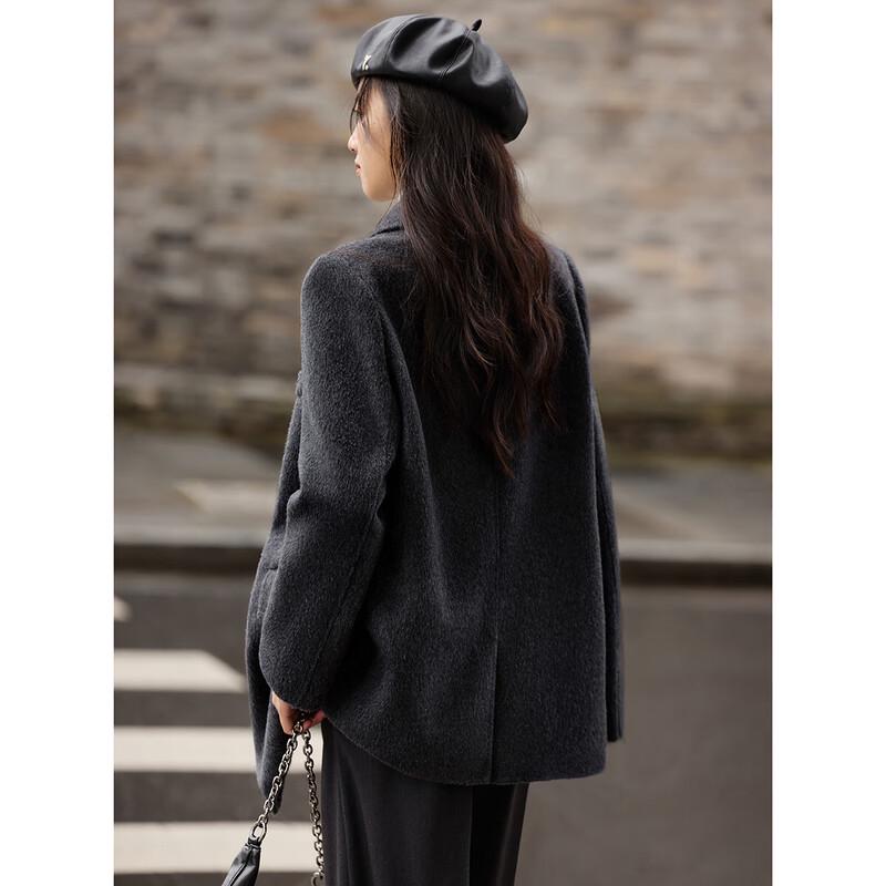 Women's Peak Lapel Double-faced Wool Coat