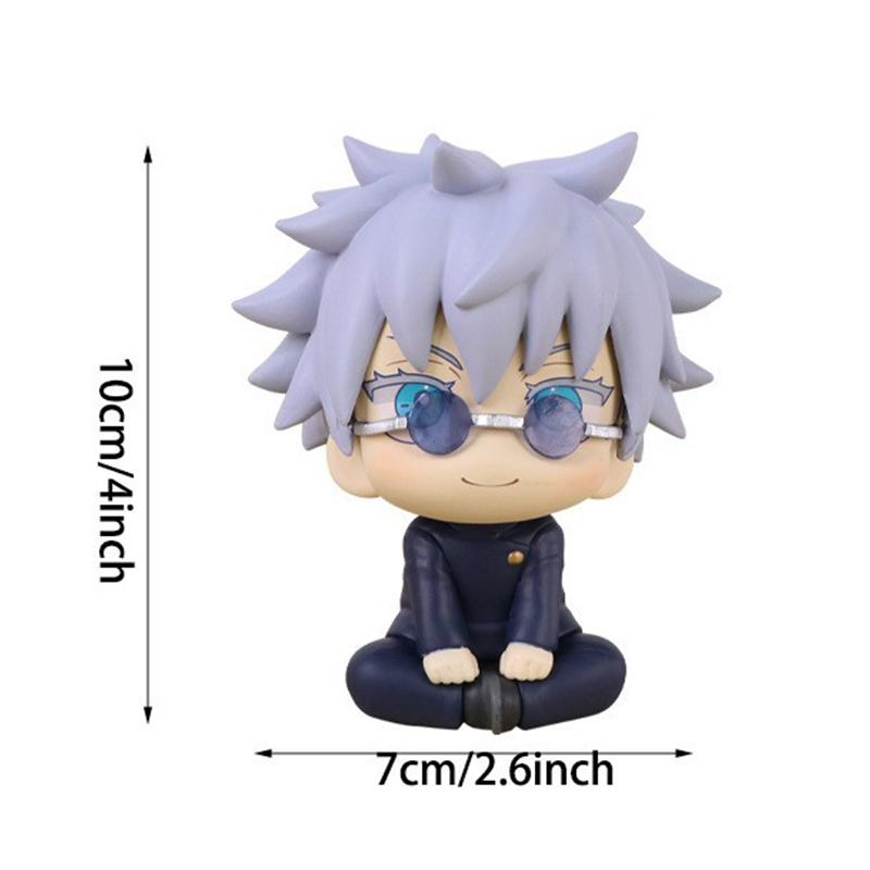 10cm Jujutsu Kaisen Mini Figures Satoru Gojo Figure Action Geto Suguru Figurine Version Anime Model Collection Toys Statue Q PVC Kid Friendly