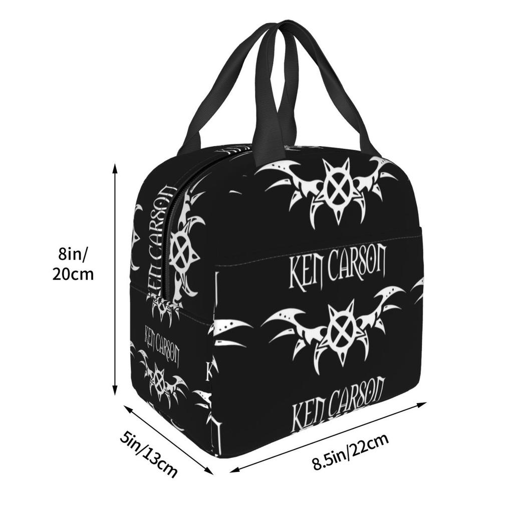 Rapper Ken Carson Merch X Singer Insulated Lunch Bag for Women Kids Portable Food Boxes Thermal Lunch Box Tote