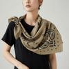 Breathable Square Scarf Korean Style Square Handkerchief Retro Cashew Nut Print Silk Scarf  Female