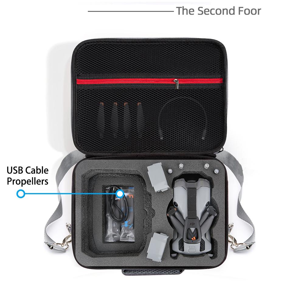 For DJI Mini 5 Pro Drone Storage Bag with Shoulder Strap Shockproof EVA Portable Carry Case