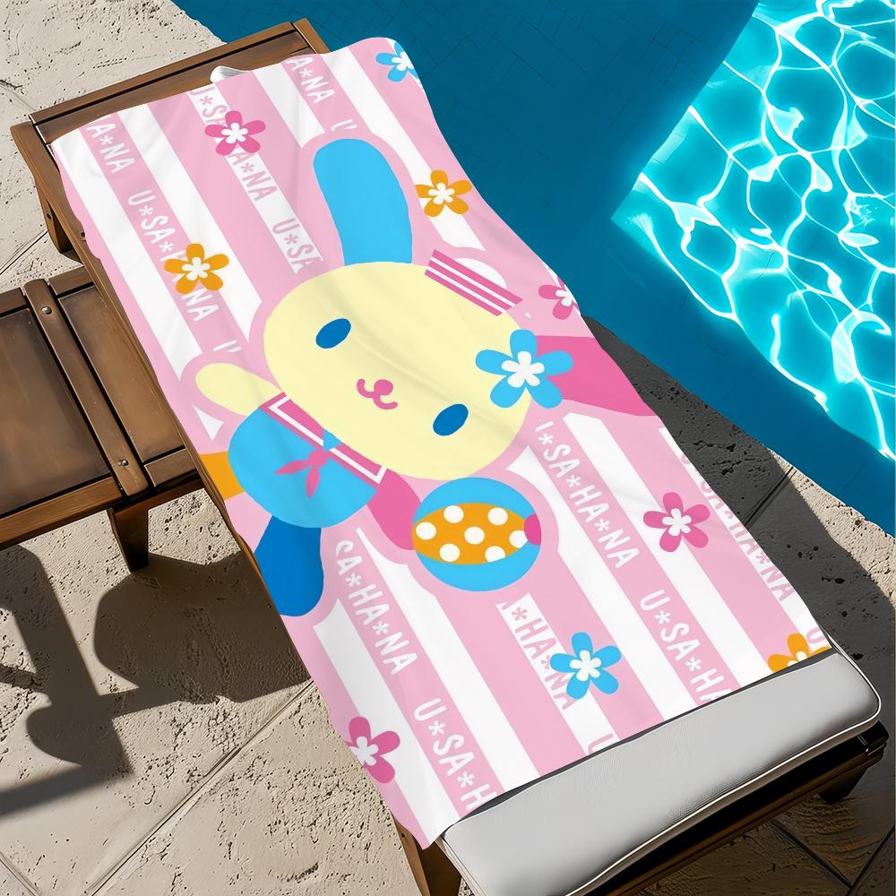 cartoon U-uSAHANA-a cute Towel Beach Quick Dry Soft Pool Towels Gift for Travel Gym Shower Camping sports